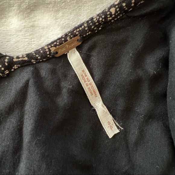 Free People Diamonds & Snakes Mini Dress in Black Combo - Picture 3 of 7